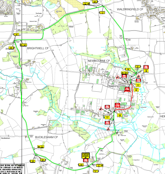 Upcoming Roadworks Mill Road, Newbourne, From 10th September