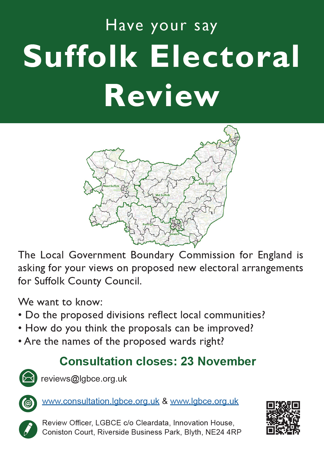 Suffolk County Council Boundary Divisions Consultation 