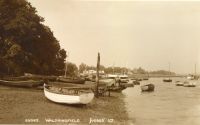historical picture of the beach at Waldringfield