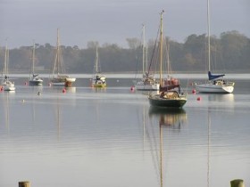Moorings looking north