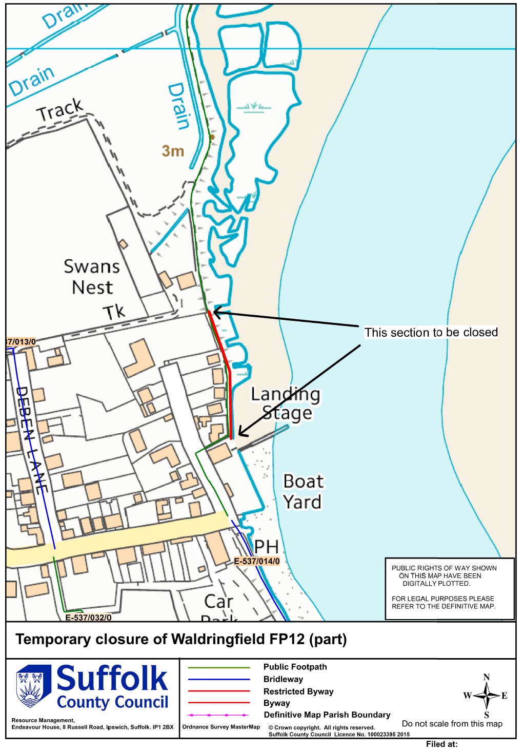 UPDATED Temporary Footpath Closure - 3rd June to 1st July